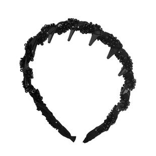 高颅顶发箍带齿防滑头饰女夏2025新款发卡高级感日常外戴齿梳头箍