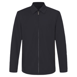 迪柯尼高端商务行政夹克新品秋季干部款零压通勤男士外套