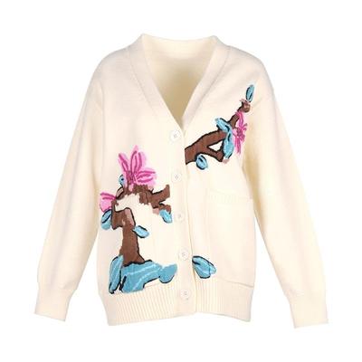 傲丝度商场同款2024冬装毛衣开衫