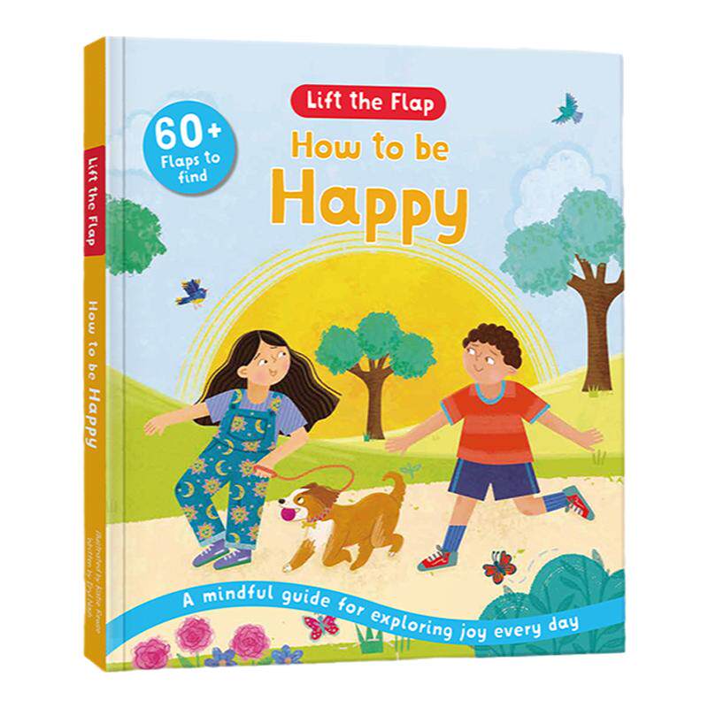 揭秘如何变开心英文原版绘本 Lift the Flap How to be Happy 低幼儿3d立体纸板翻翻书儿童情绪管理3-6岁科普启蒙早教益智科普
