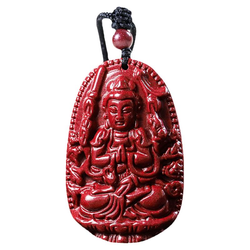 湘西张家界正品土司城朱砂吊坠特级本命佛原矿紫金砂挂件男张家界