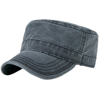 春秋男女平顶帽水洗做旧复古潮流