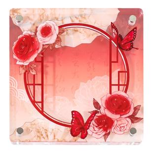 兰亭序国潮古风原创75mm吧唧托卡砖亚克力谷美动漫徽章展示收纳框