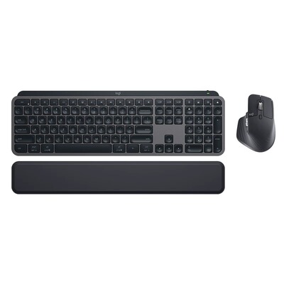 罗技MX keys S Combo键鼠无线套装蓝牙键盘MAC商务办公自带掌托
