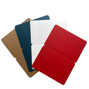 空白贺卡 A4对折手工DIY材料幼儿园小学生红色水彩马克笔手绘卡纸