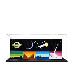 亚克力手办乐高展示盒适用21340太空时代故事透明模型收纳盒防尘