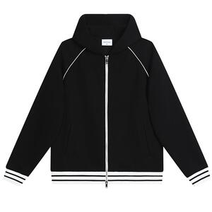 重磅拼色边卫衣定制工作服印图案