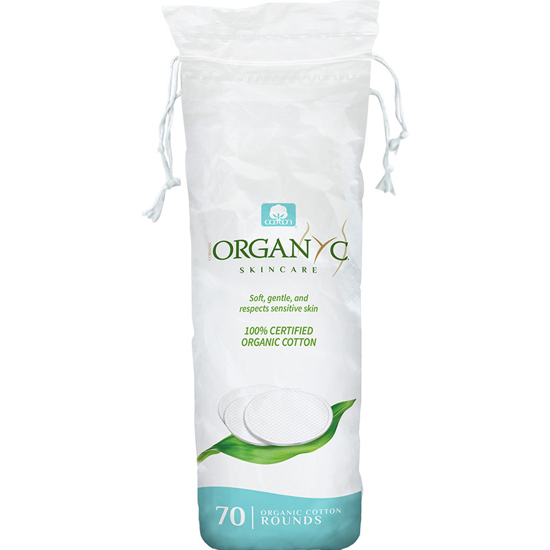 Organyc欧然尼有机棉化妆卸妆纯棉片圆形双面厚款湿敷清洁便携装