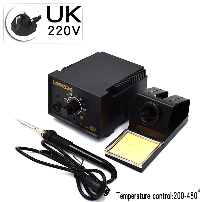 极速HK936恒温焊台 可调温电烙铁台 美规110v/欧规2U20v定制内热