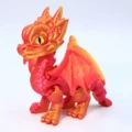 12cm Red Gold Devil Dragon