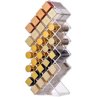 口红收纳盒多格透明亚克力唇釉整理ins网红展示装化妆品置物架子