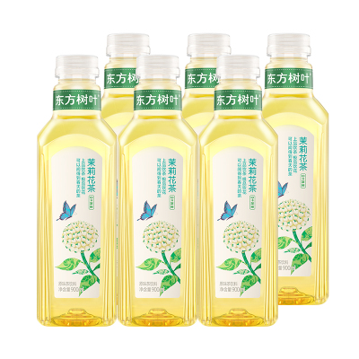 农夫山泉东方树叶茉莉花茶900ml*4瓶陈皮白茶乌龙整箱无糖茶饮料