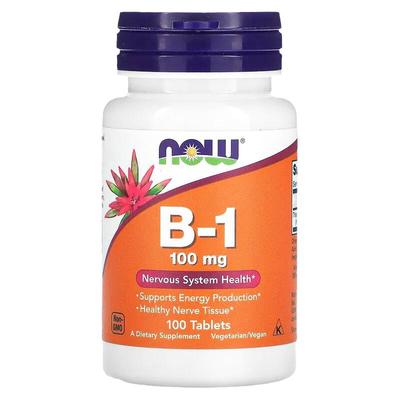 now维生素B1片营养神经100片