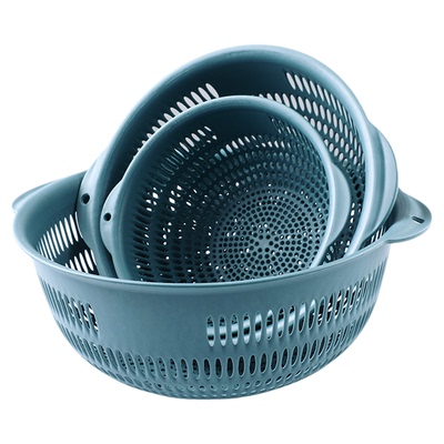 加厚洗菜篮子三件套家用水果篮