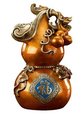 铜葫芦办公桌开业礼品五福临门