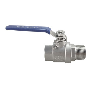 304不锈钢二片式内外丝球阀 内外螺纹阀门 全通径 1寸2寸2.5寸3寸