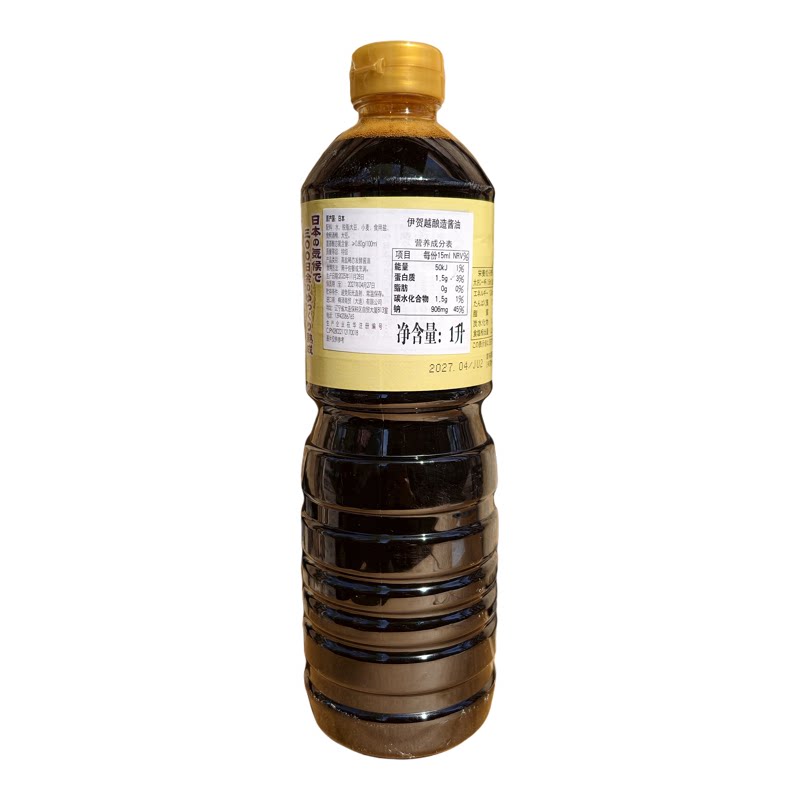 伊贺越酿造酱油1LX2瓶