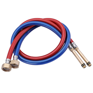 水龙头冷热进水管不锈钢尖头上水连接管子面盆厨房单头加长软管