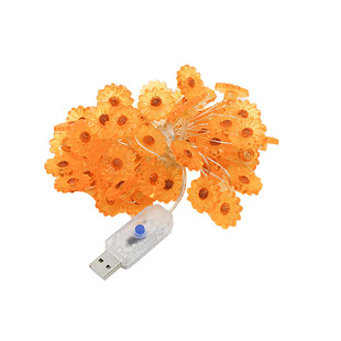 雏菊装饰灯太阳花向日葵礼品礼盒花束装扮灯花朵背景墙彩灯氛围灯