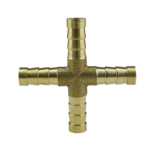 汽车货车淋水器配件滴水刹车8mm10mm纯铜直三通四通水管软管接头