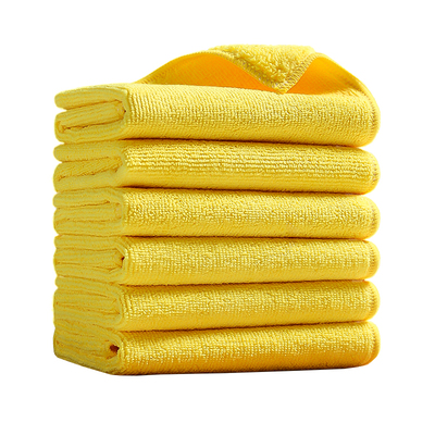 黄色保洁毛巾吸水擦桌子厨房抹布