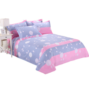 加厚纯棉床单单件100%全棉斜纹布料1.8双人1.5单人被单大学生宿舍