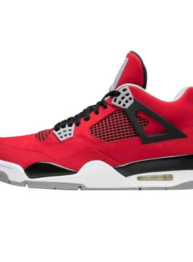AJ4公牛红耐磨中帮复古篮球鞋