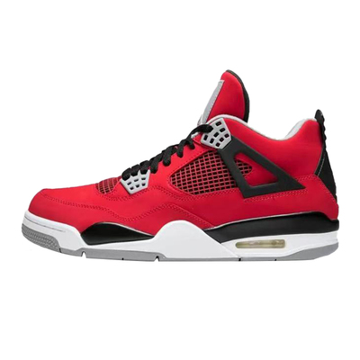 AJ4公牛红耐磨中帮复古篮球鞋