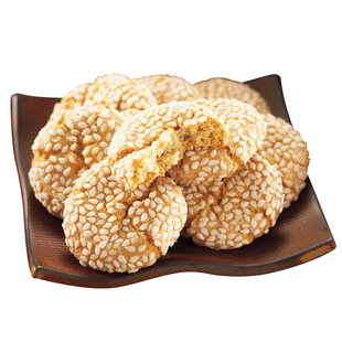 麦蒂酥麻饼袋装南通特产中式传统糕点零食香酥金钱饼茶食盒装