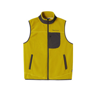 NAUTICA儿童马甲背心男孩外穿内搭校服摇粒绒2026春季新款男女童