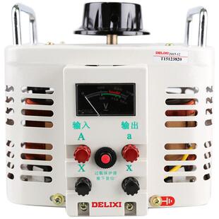 德力西电气调压器220v家用大功率单相交流自耦式接触式手动调压器