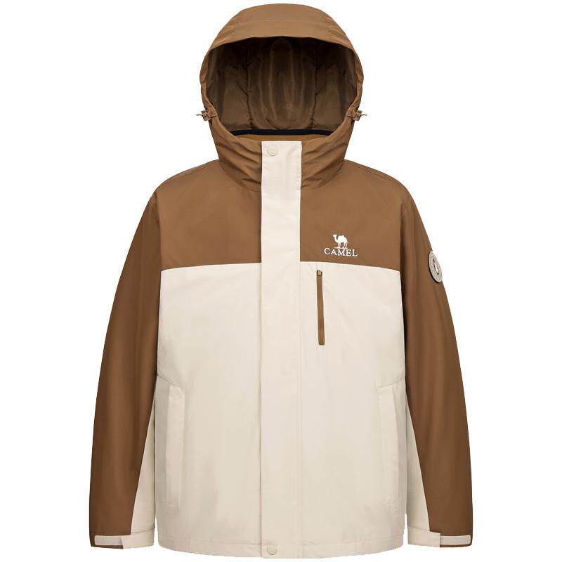 骆驼女装短款三合一夹克登山服
