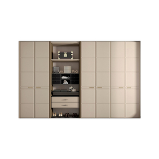 拉迷全屋定制整体衣柜卧室衣橱一门到顶步入式衣柜家装家具定做