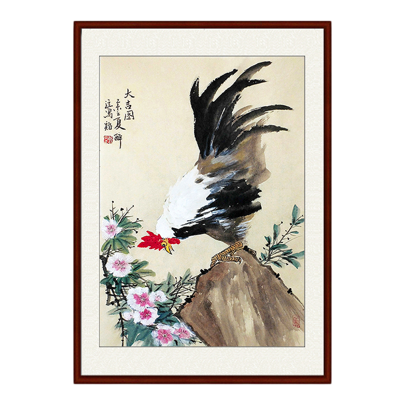 纯手绘国画真迹竖幅徐悲鸿