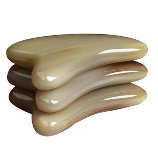 老白水牛角刮痧板拨筋棒眼脸背面部刮刮板头疗美容院专用肩颈正品