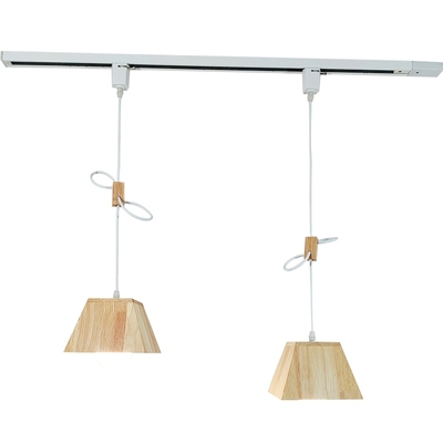 新款日式个性原木风轨道灯