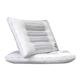 五星级酒店专用抗菌护颈半荞麦枕低枕全棉高枕纯棉枕芯成人枕头