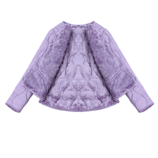 新款秋冬女士修身轻薄外套加绒保暖羽绒棉内胆短款加厚棉袄中老年