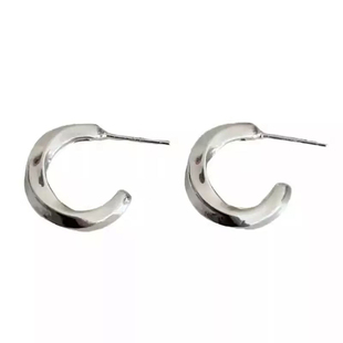 骄阳似我赵今麦曦光同款银色耳环耳钉金属简约不掉色2026新款百搭