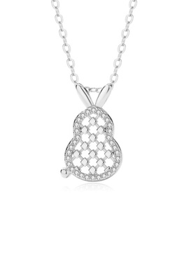 Witther原创设计时尚菱格兔项链轻奢生肖吊坠精致葫芦兔锁骨链