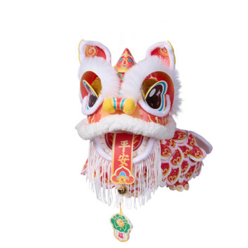 2026新年春节马年元宵国潮醒狮灯笼手工diy材料儿童手提狮子花灯