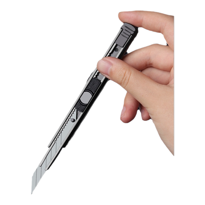 30度美工刀壁纸刀刀片小刀学生小号笔刀便携迷你快递开箱全金属钛合金刀架裁纸专用裁膜刀加厚重型全钢工业用