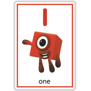 数字积木卡片英文学识数学0-20启蒙动画片趣味桌游玩具幼儿园教具