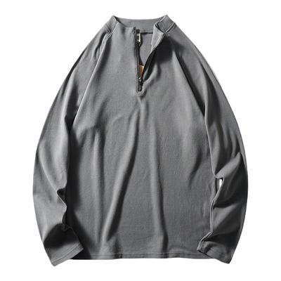 半高领双面德绒打底衫秋冬半拉链