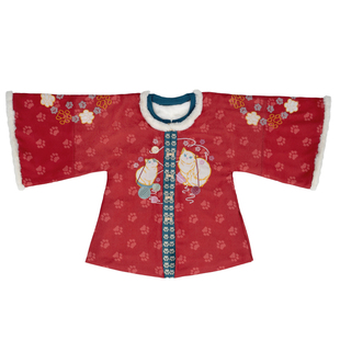 【断码折】摸凹猫明制汉服过年马面裙套装冬可爱刺绣少女国风传统
