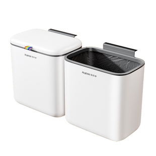 佳帮手厨房挂式垃圾桶家用2025新款壁挂带盖卫生间客厅专用免弯腰