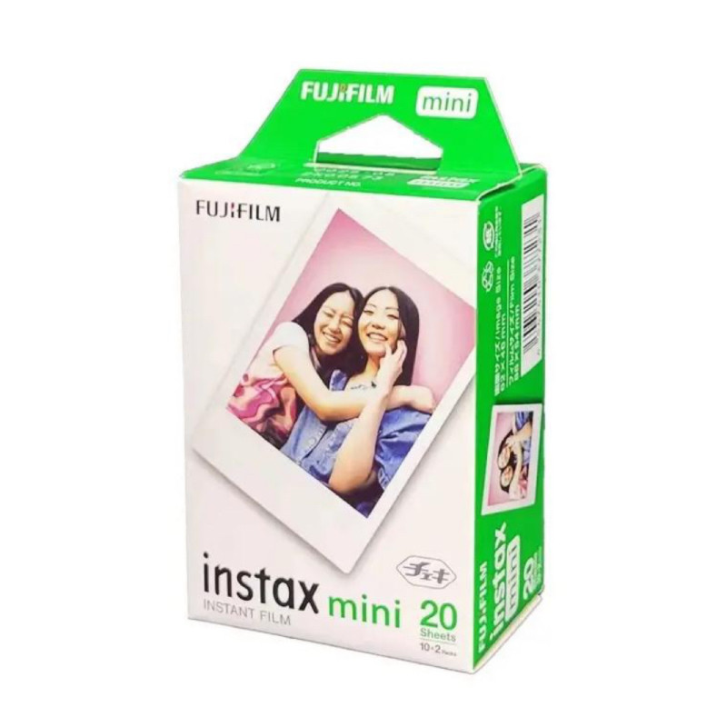 富士拍立得mini相纸 白边 爱心 经典黑胶 3寸 胶卷 一次成像 通用