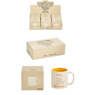 大英博物馆x苏州博物馆亚述mini咖啡杯马克杯盲盒生日礼物女生