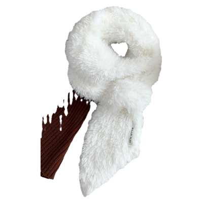 惟嫒冬季小耳朵围巾暖绒柔软