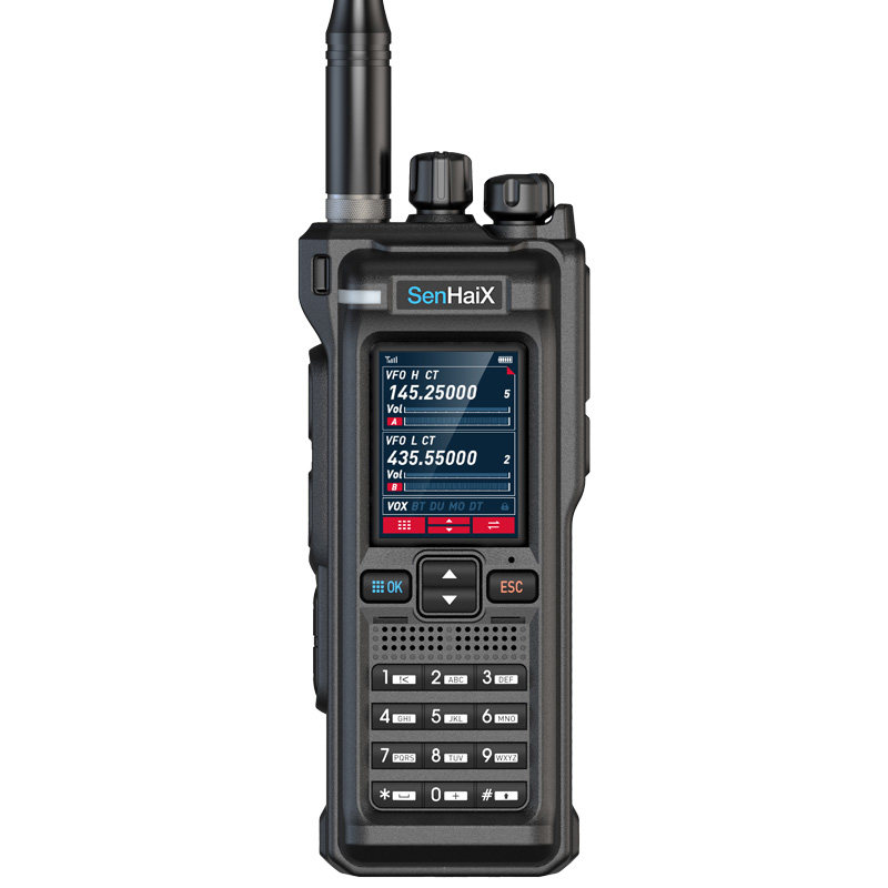森海克斯GT-12 Pro多频段手持对讲机 户外手台APP写频快速测频GPS